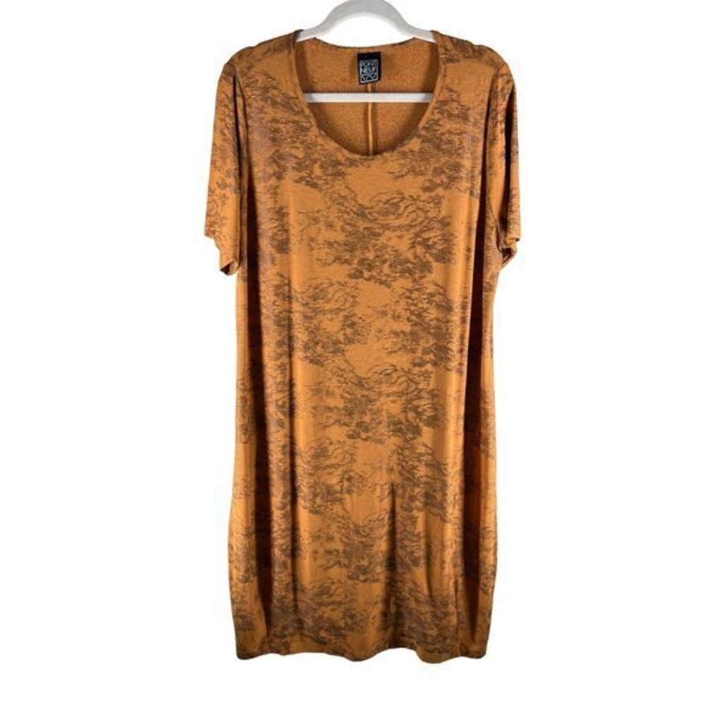 Pont Neuf Womens Dresses‎ Size M Stretch Knit Burnout Midi